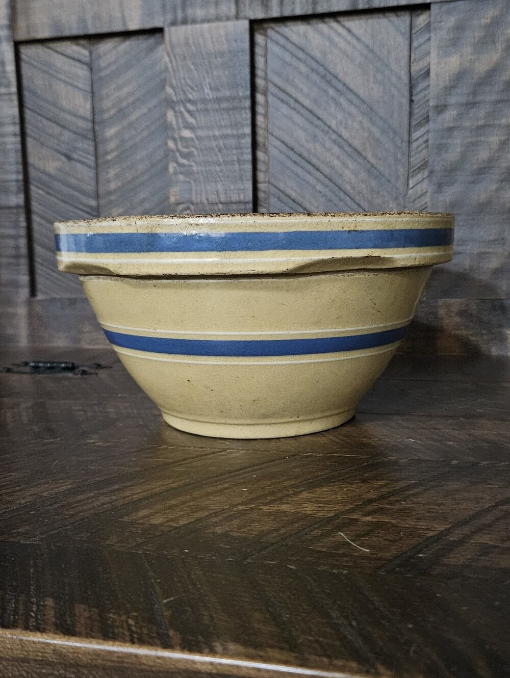 Vintage Yellow Ware Mixing Bowl #8